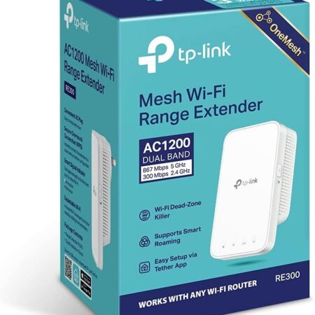 TP Link Mesh Wifi Range Extender AC1200 2.4Ghz & 5Ghz RE300