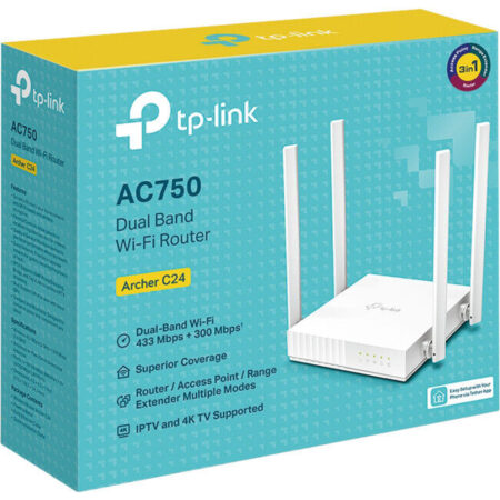 TP-Link Archer C24 AC750 Dual-Band Wi-Fi Router