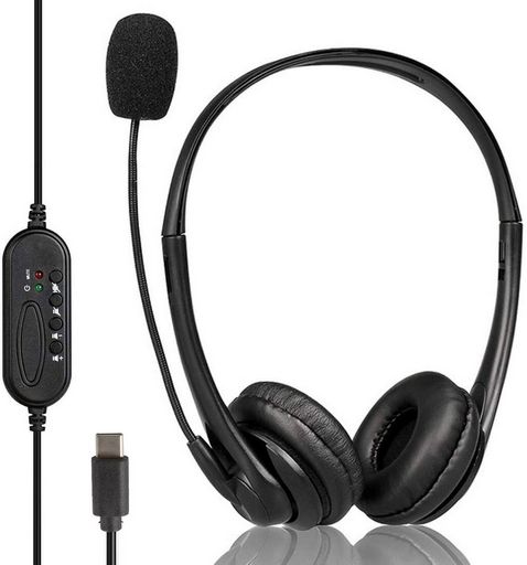 USB-C HEADSET WITH BOOM MIC