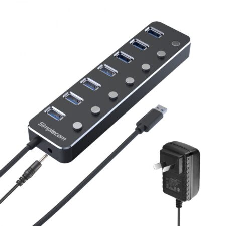 Simplecom Aluminium 7 Port USB 3.0 Hub