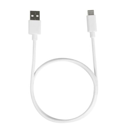 USB-A to USB-C White Cable 1m