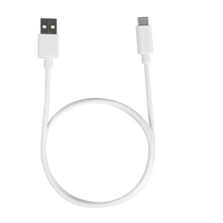USB-A to USB-C White Cable 1m