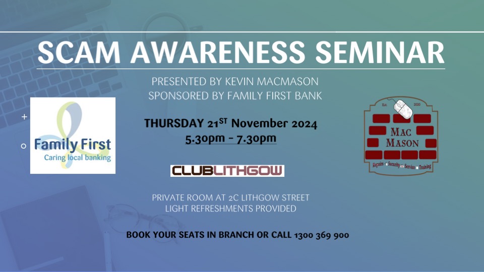 How to Avoid Scams THURSDAY 21ST November 2024