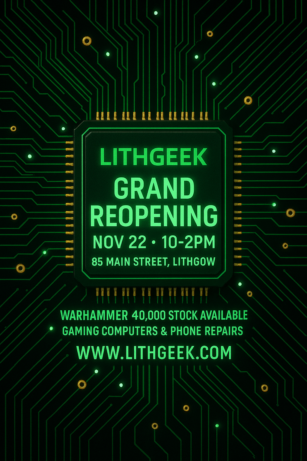 Here we go—Grand Reopening time! Now With 100% More Warhammer🎉